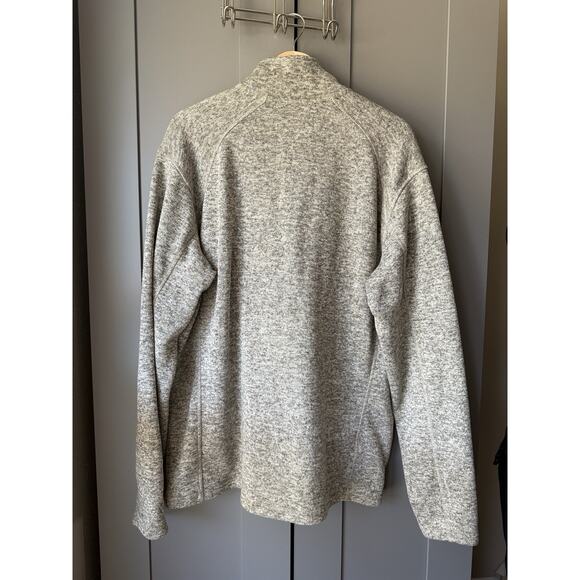 Eddie Bauer Men's XL Gray 1/4 Zip Pullover Sweater Polyester Long Sleeve - Picture 4 of 4